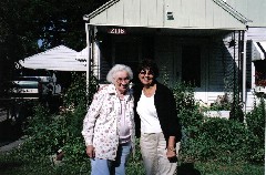 Julia (Judy) Kish Dorrough; Norma Brown; union road